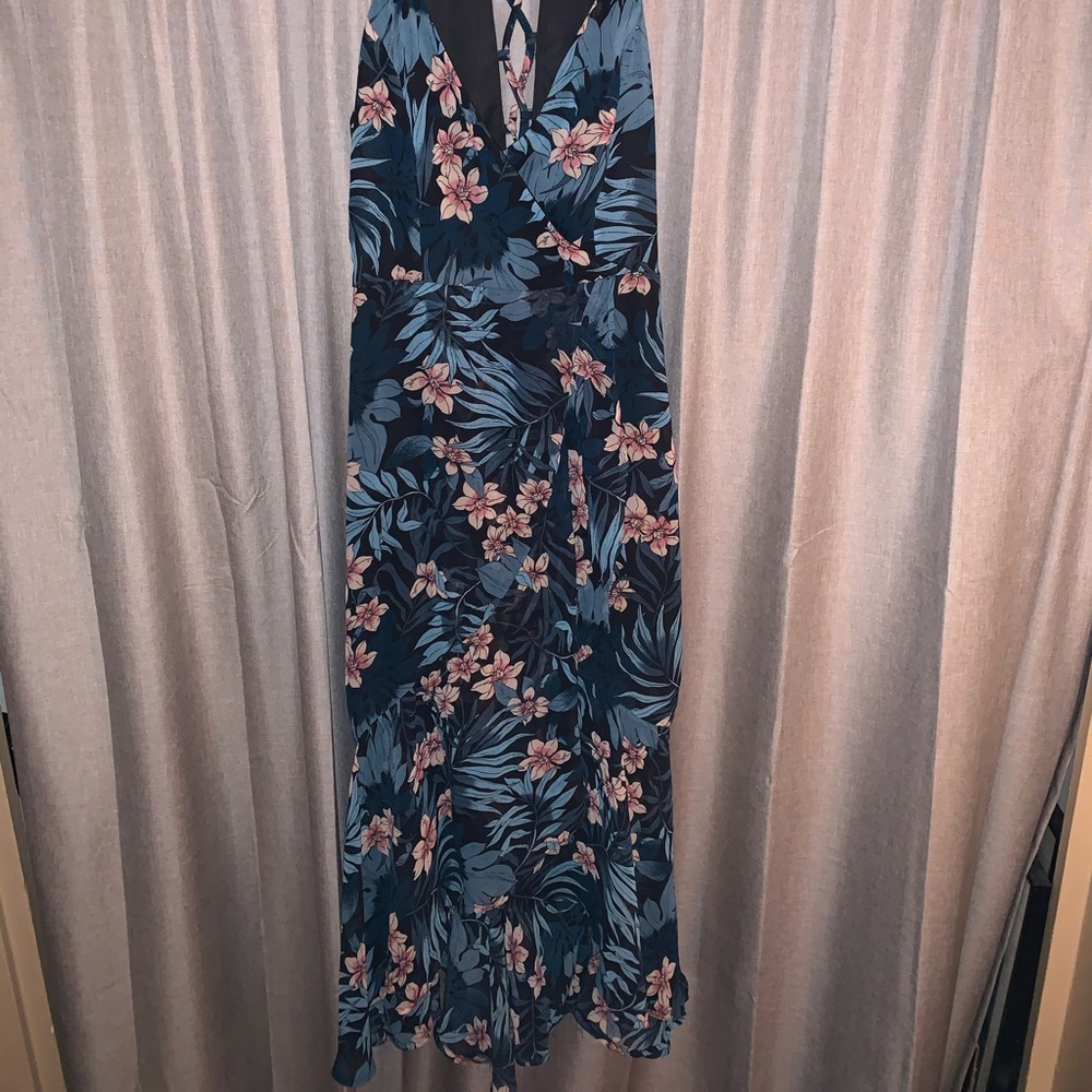 Floral high low dress